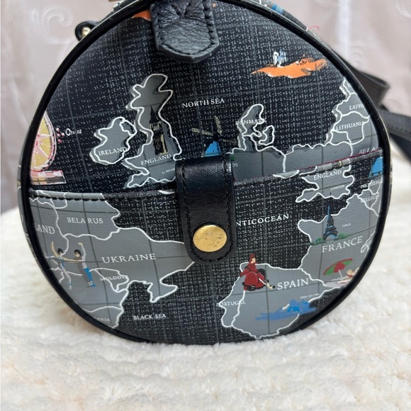 Vintage Sharif Signature Collection World Travel Shoulder Bag - Picture 3 of 16